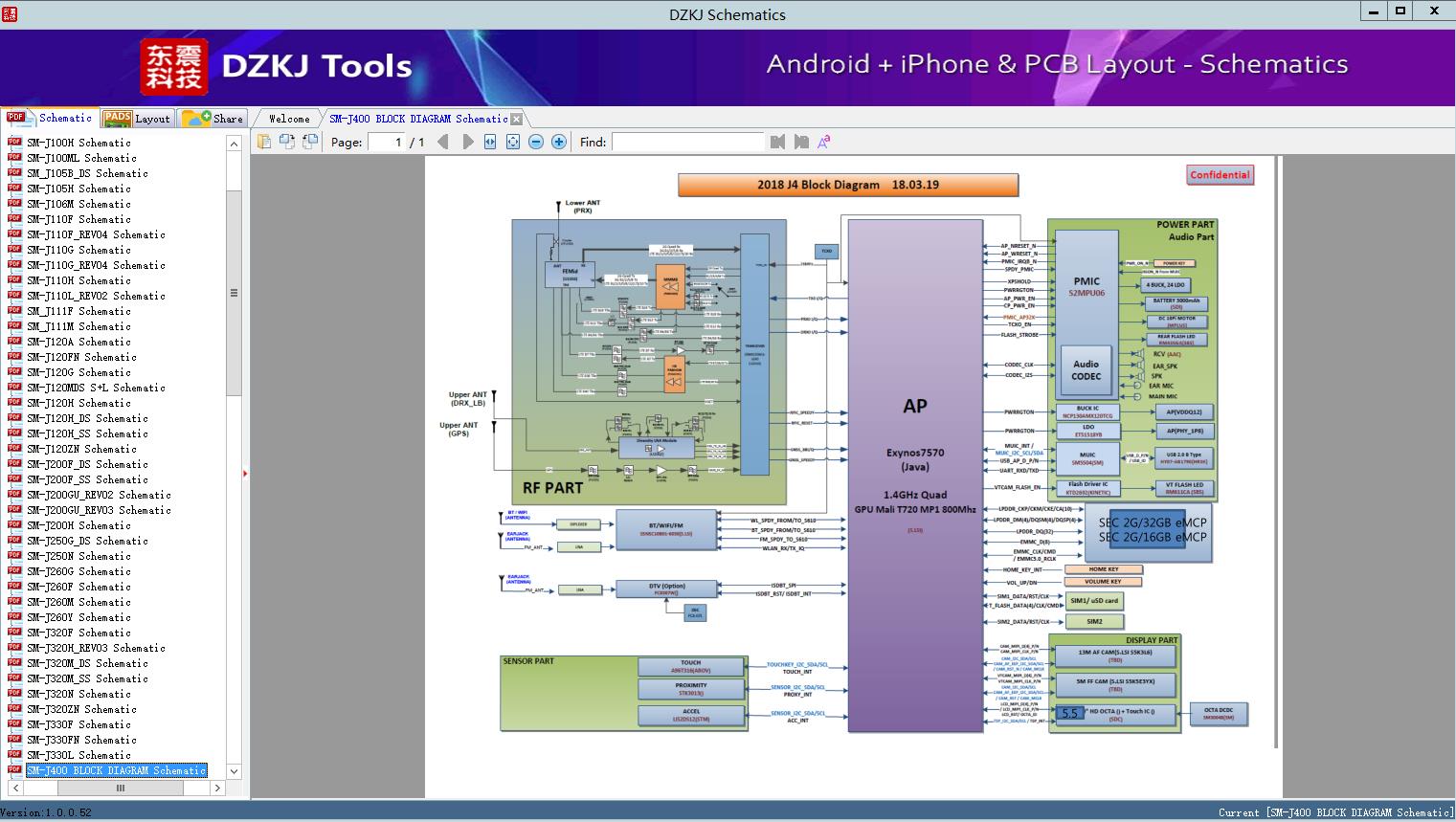 SM-J400 BLOCK DIAGRAM Schematic